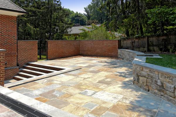 McLean VA Basement Office Entrance Patio