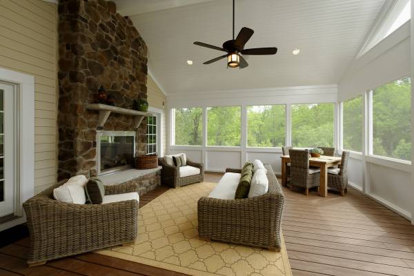 Great Falls VA Renovation Screened Porch