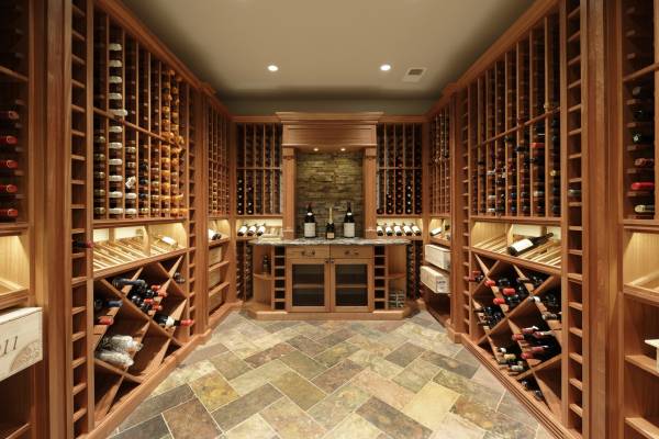 McLean VA Traditional Wine Room