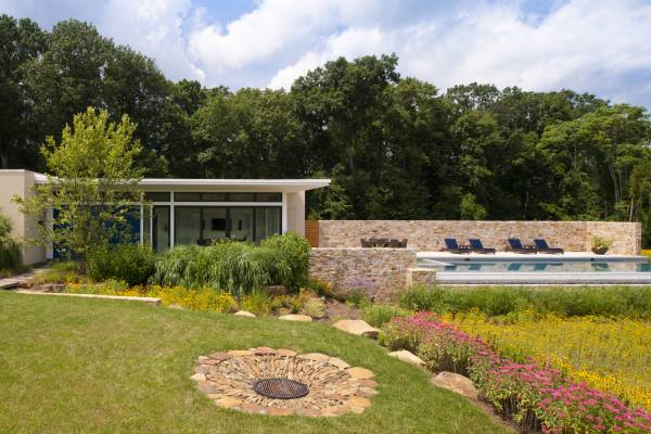 Loudoun County Contemporary Pool House