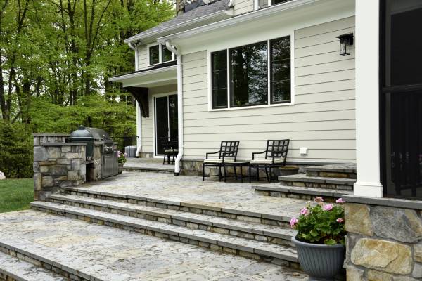 McLean, Virginia Outdoor Renovation Grill Area