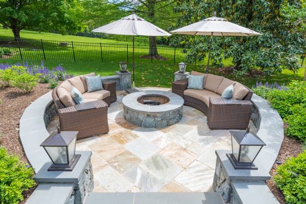 Fire Pit and Sitting Area Great Falls Virginia