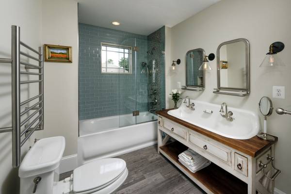 McLean VA 1910 Whole-Home Design Build Renovation lovely bathroom