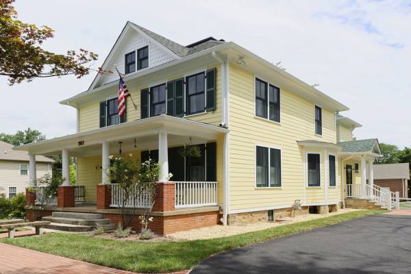 McLean VA 1910 Whole-Home Design Build Renovation Front Elevation