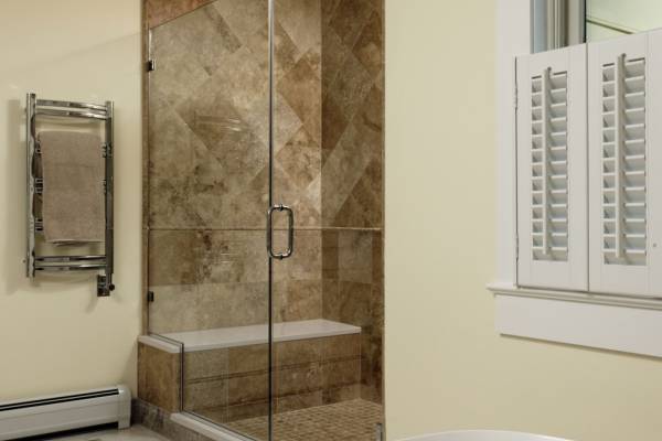 McLean VA 1910 Whole-Home Design Build Renovation Master Bath Shower