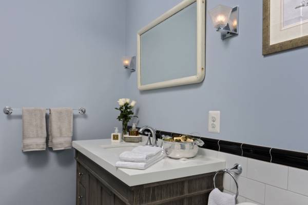 McLean VA 1910 Whole-Home Design Build Renovation hall bathroom sink