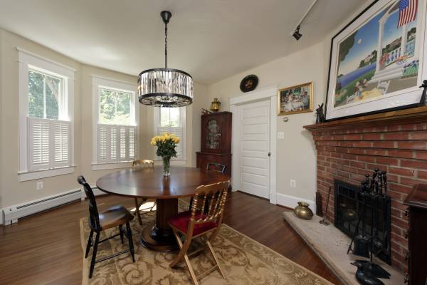 McLean VA 1910 Whole-Home Design Build Renovation sitting room and fireplace