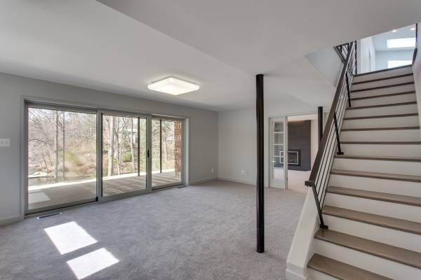 Basement renovation in Falls Church, VA