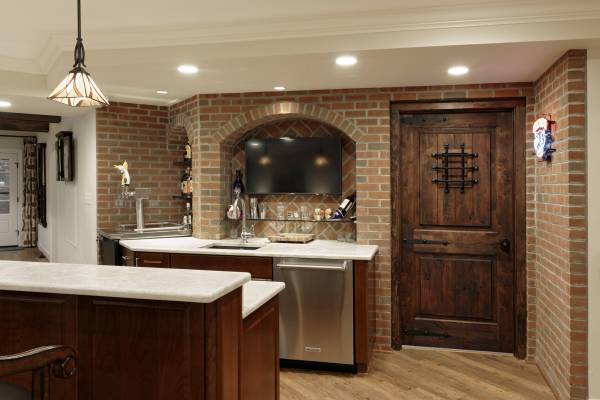 McLean Virginia Basement Renovation - Basement Bar - Man Cave Renovation