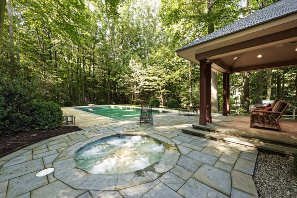 Great Falls Pool Design - Pool House Addition - Backyard Design