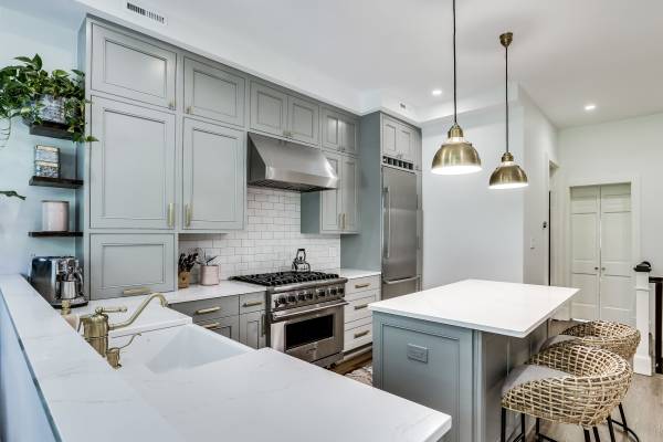 DC Rowhome Remodel - Georgetown Rowhouse Renovation - Rowhome Kitchen Design