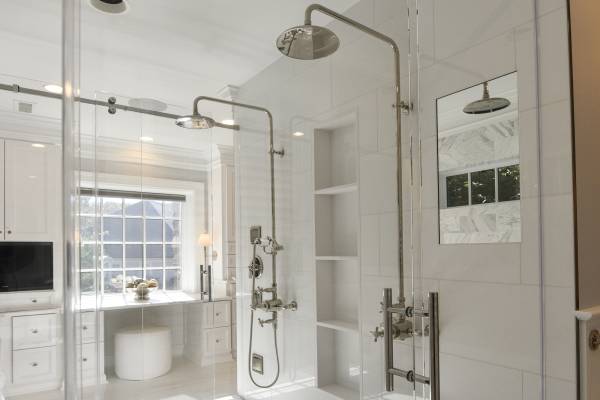 Modern Marble Bathroom - High End Master Bathroom Renovation 