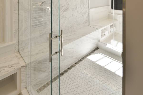 Modern Marble Bathroom - High End Master Bathroom Renovation 