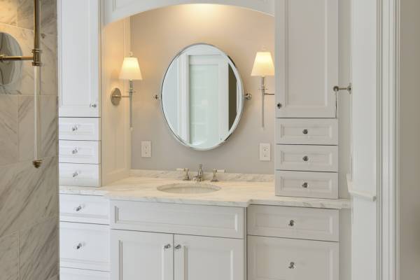 Modern Clean Bathroom Design - Master Bathroom Remodel McLean VA