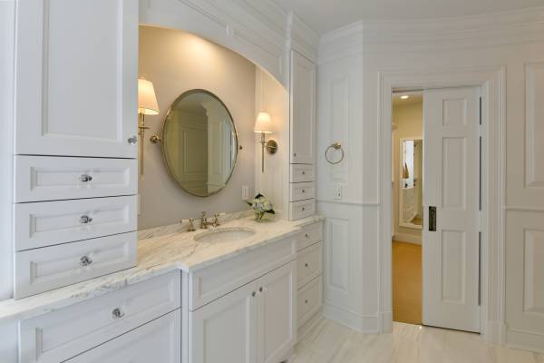 Modern Marble Bathroom - High End Master Bathroom Renovation 