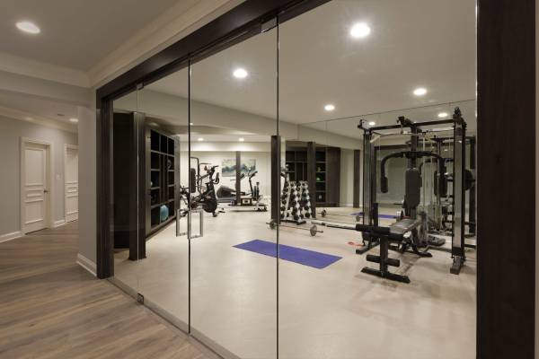 Luxury Basement Gym Addition