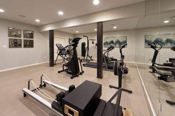 Luxury Basement Gym Addition