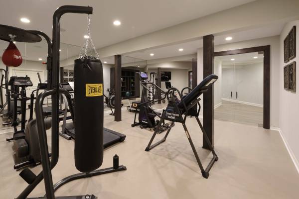 Luxury Basement Gym Addition