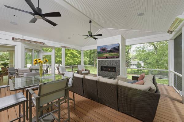 Screened Porch Addition, Pickleball Court and Kitchen Renovation in McLean, VA