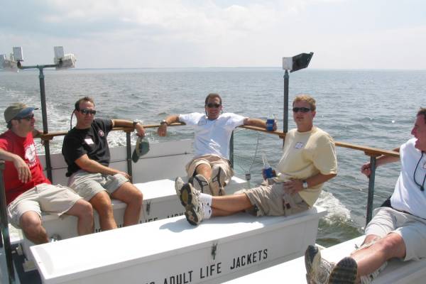 BOWA Fishing Trip 2003 - David Flyer, Larry Weinberg, Steve Kirstein, Jim Little, David Brandt