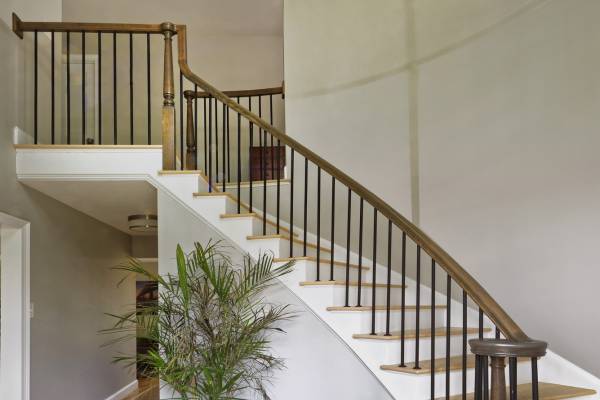 Beautiful Entryway Stair Renovation in Oakton, Virginia