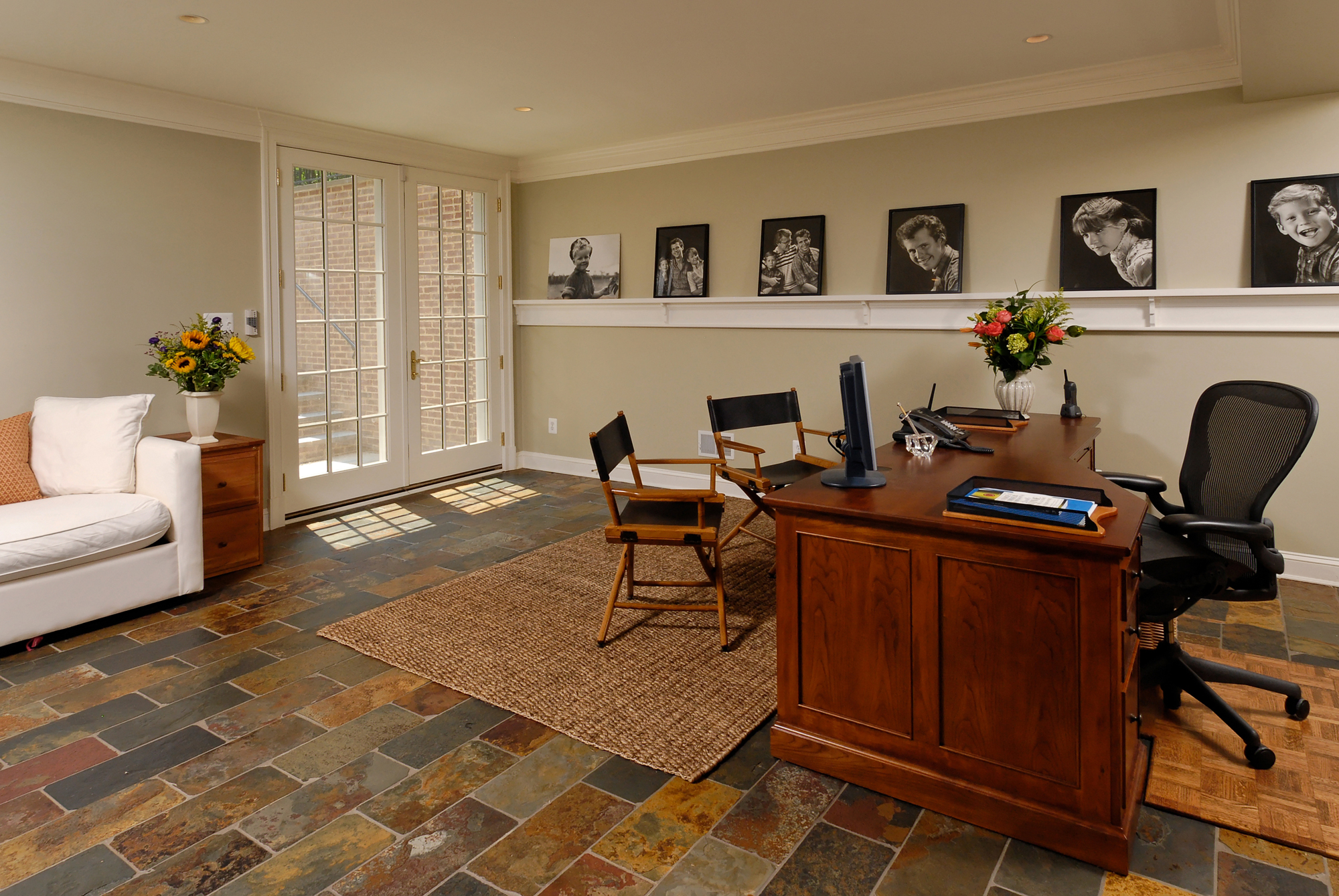 Lower Level Renovation Creates Home Office in McLean ...