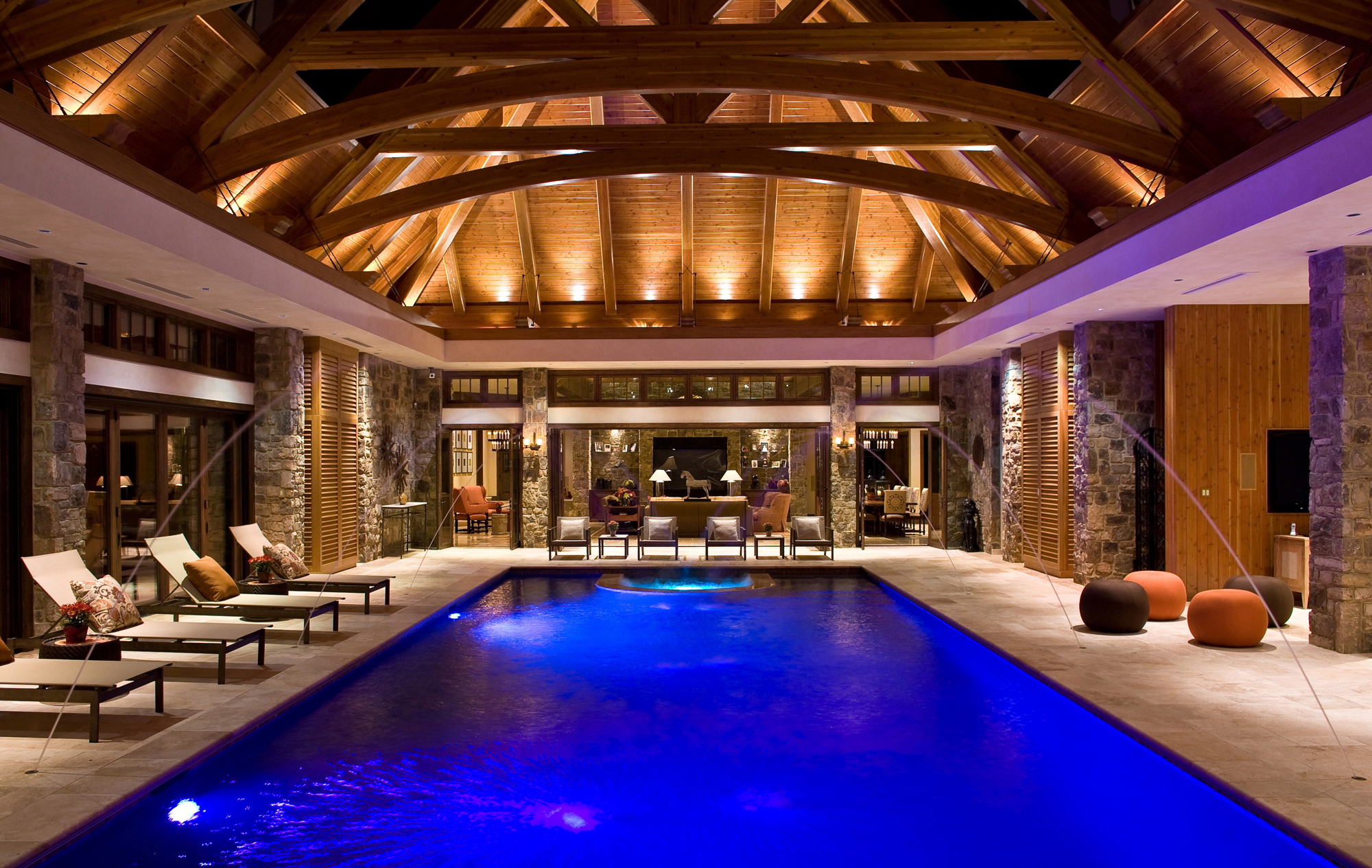 Indoor Pool And Great Room Addition In Potomac MD BOWA   TRO Potomac MD Indoor Pool Addition Renovation Lighting2 A 