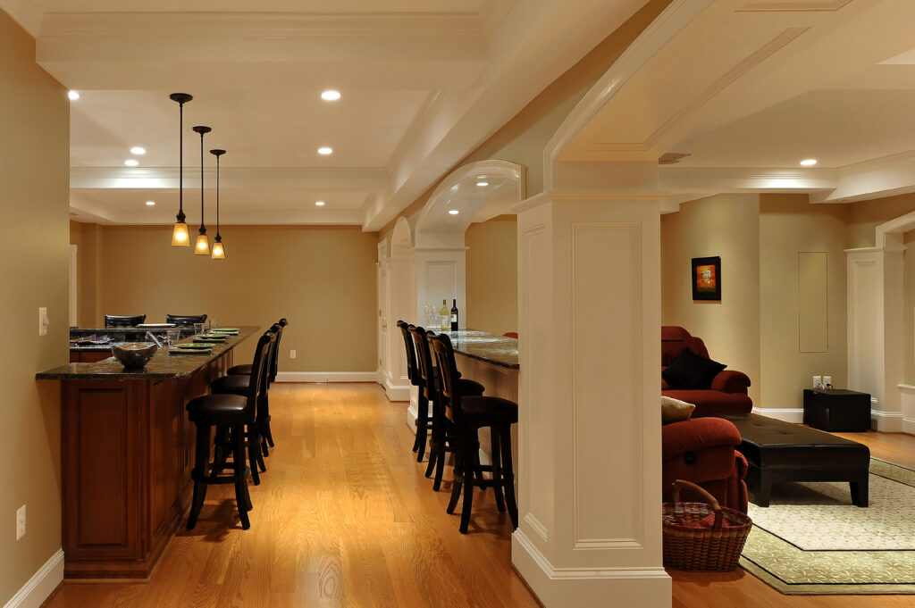 Ashburn VA Design Build Renovation Bar | Classic / Traditional