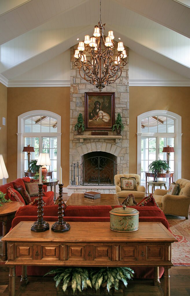 Great Falls VA Traditional Family Room | Living, Family & Sun Rooms