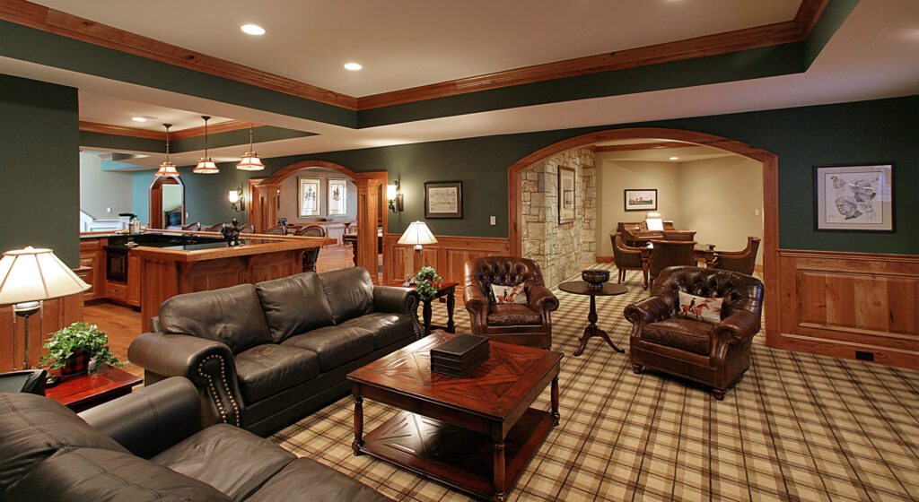 Great Falls VA Traditional Lounge | Lower Levels & Media Rooms