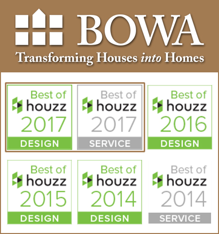 BOWA Best of Houzz 4 years in a Row with Logo