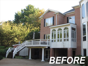 BEFORE - Outdoor Living Renovation in Great Falls