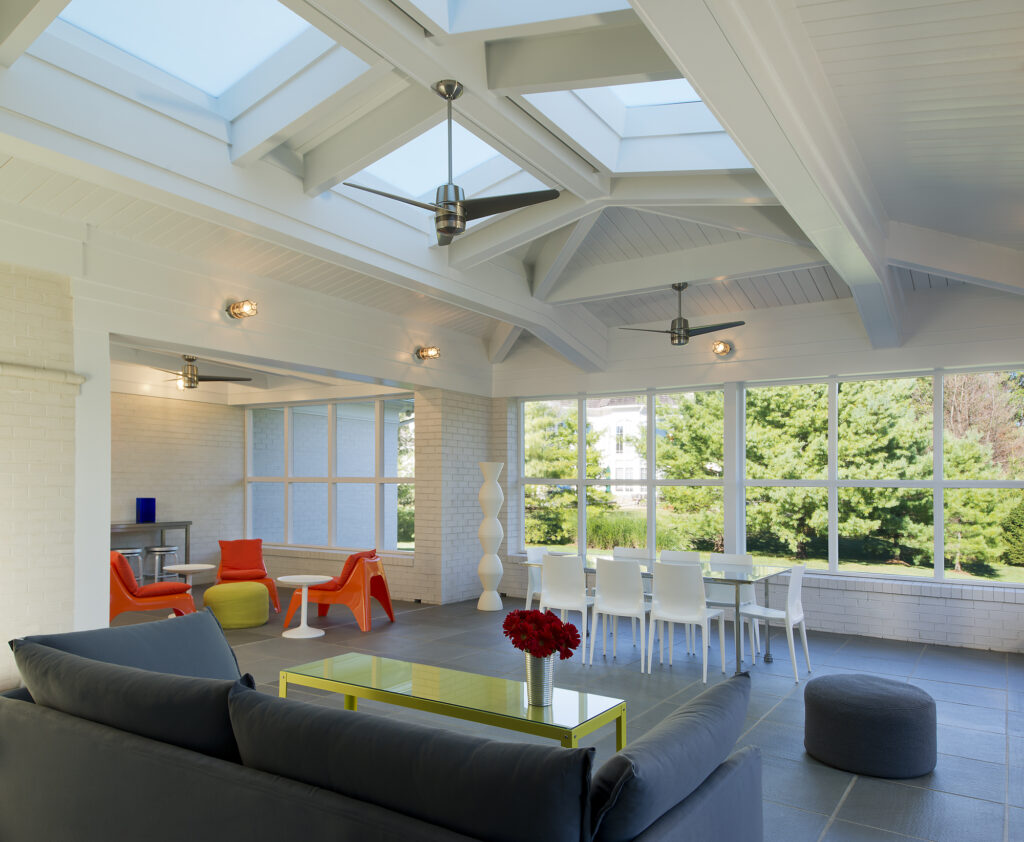 Contemporary Screen Porch Addition with Skylights in Potomac MD | Contemporary / Modern