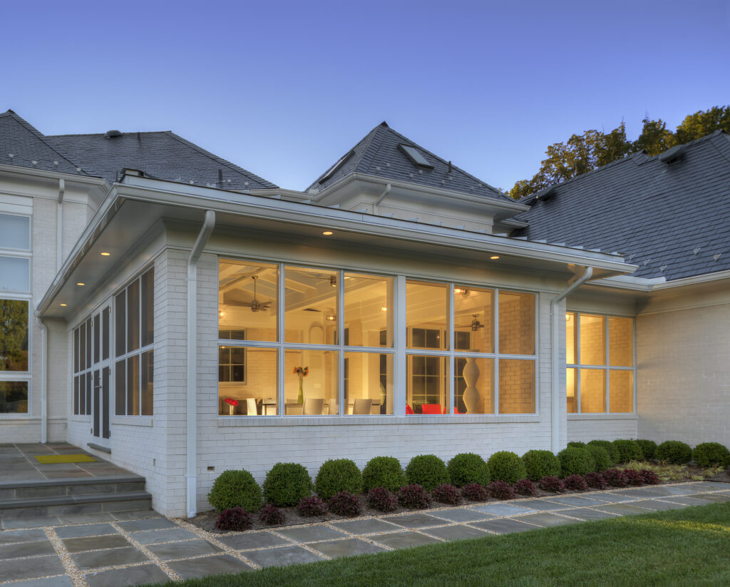 Contemporary Screen Porch Addition Exterior in Potomac MD | Additions