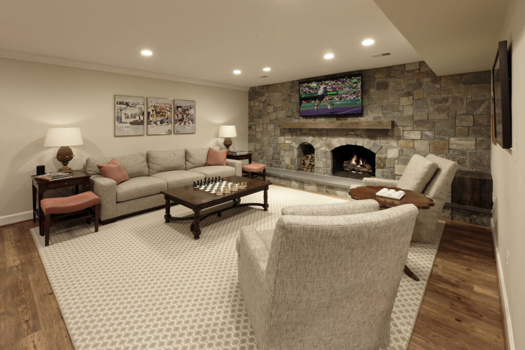 McLean Virginia Basement Renovation - Basement Bar - Man Cave Renovation | Classic / Traditional