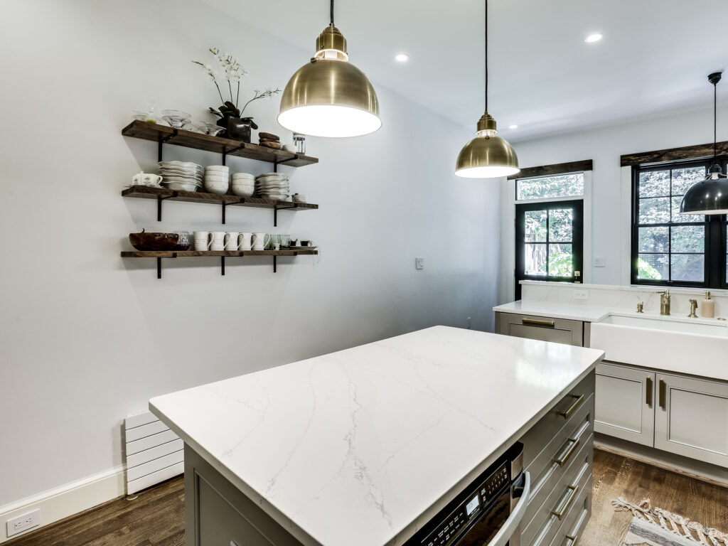 DC Rowhome Remodel - Georgetown Rowhouse Renovation - Rowhome Kitchen Design | Transitional