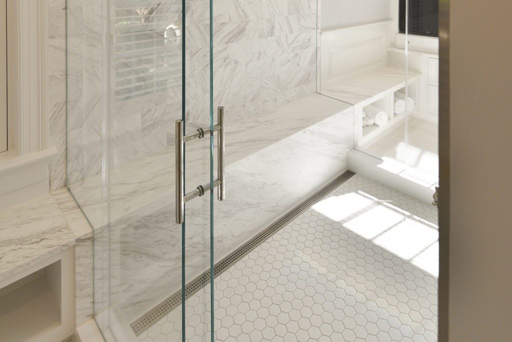 Modern Marble Bathroom - High End Master Bathroom Renovation