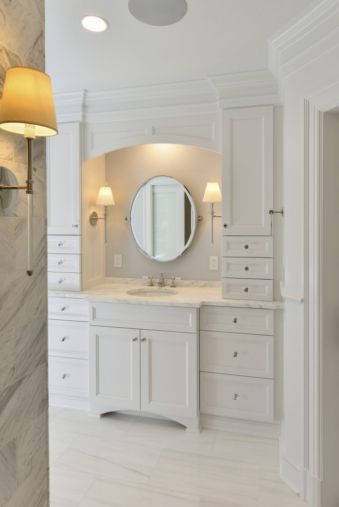 Modern Clean Bathroom Design - Master Bathroom Remodel McLean VA