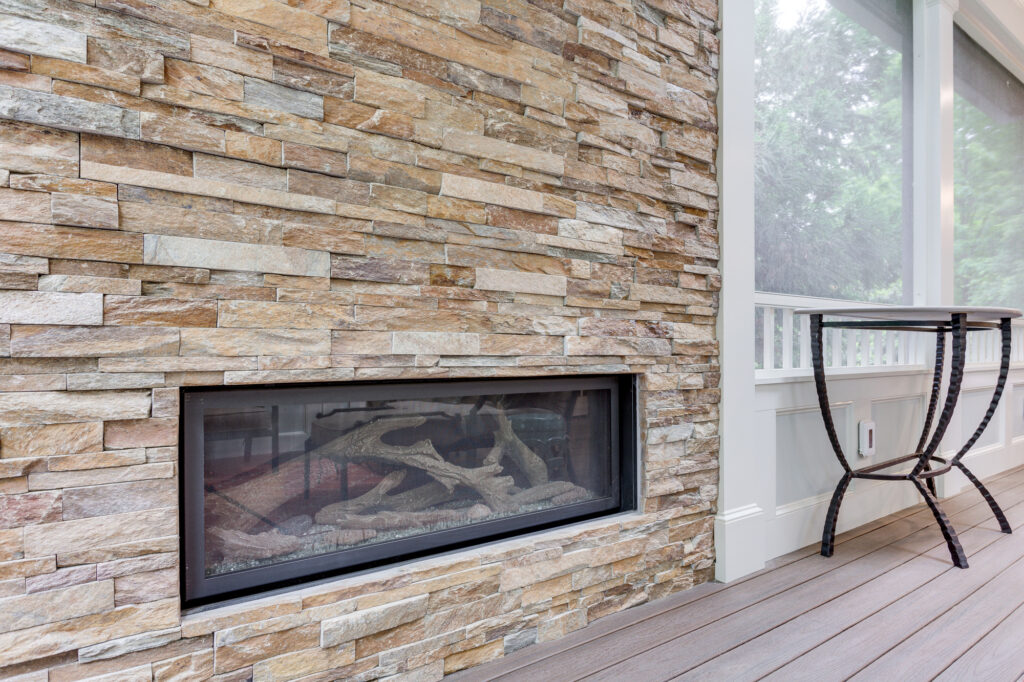 Screened Porch Addition McLean Virginia | Fireplaces