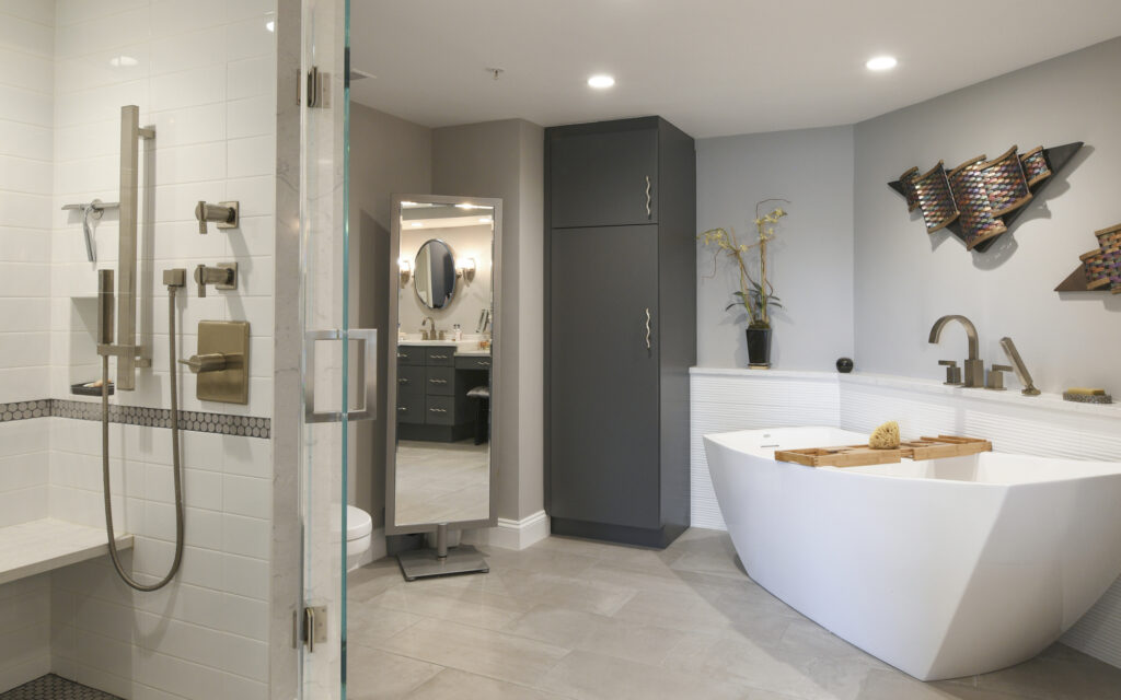 Bethesda Master Bathroom Renovation Condo | Condominiums