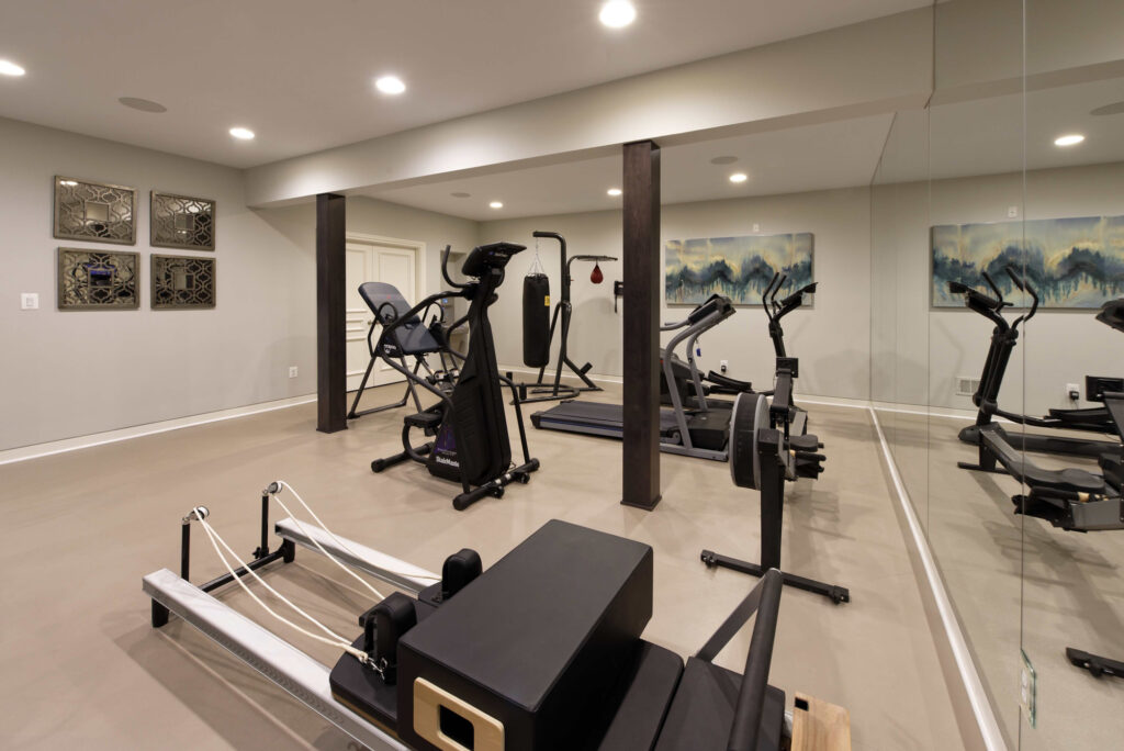 Luxury Basement Gym Addition | Contemporary / Modern