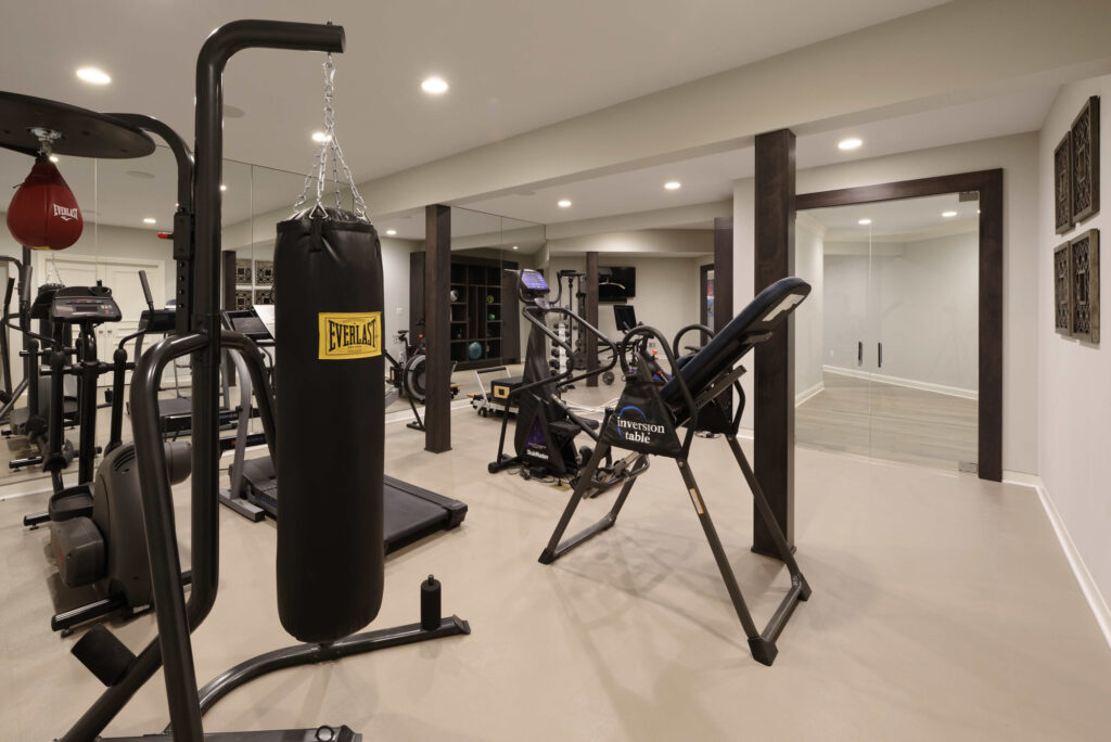 Luxury Basement Gym Addition | Contemporary / Modern