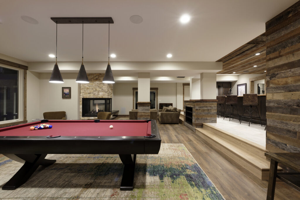 McLean Basement Renovation - Rustic Bar Design - Wine Cellar | Kids' Spaces & Specialty Rooms