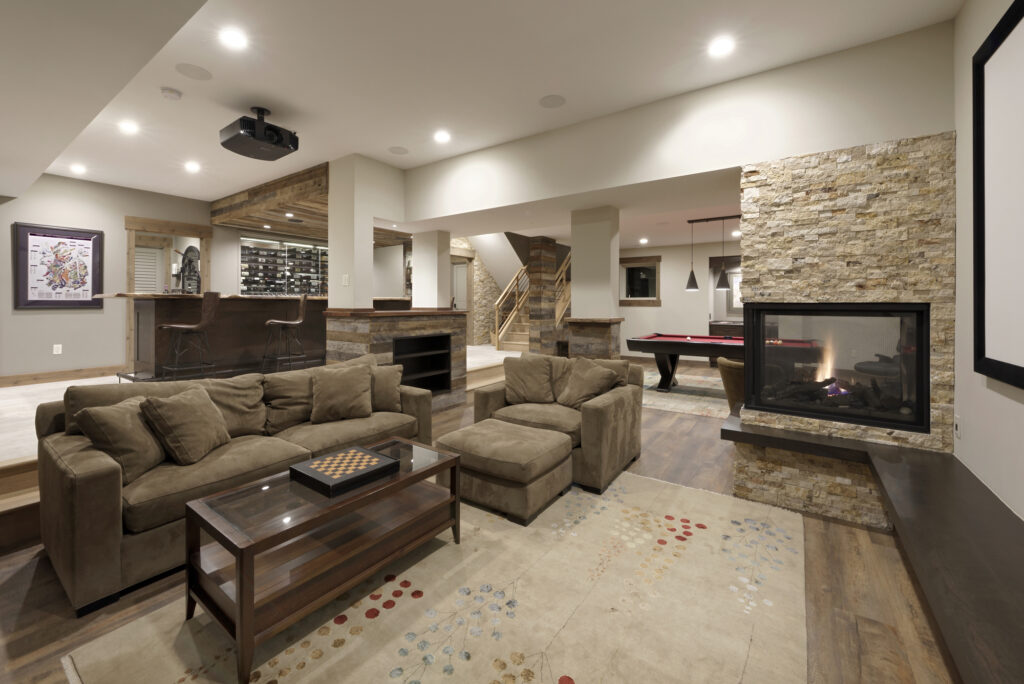 McLean Basement Renovation - Rustic Bar Design - Wine Cellar | Kids' Spaces & Specialty Rooms