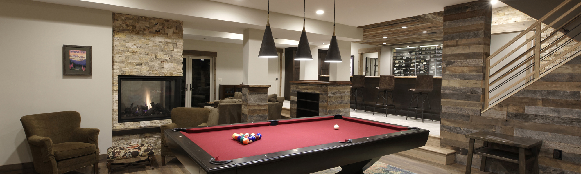 Rustic Basement Renovation McLean