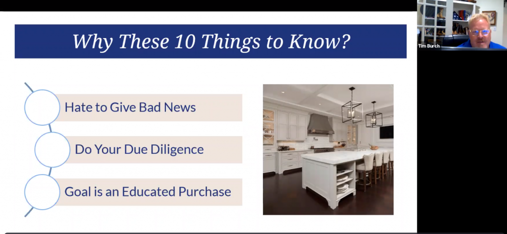 Webinar Recording 10 Things to Know before you Purchase a house to remodel
