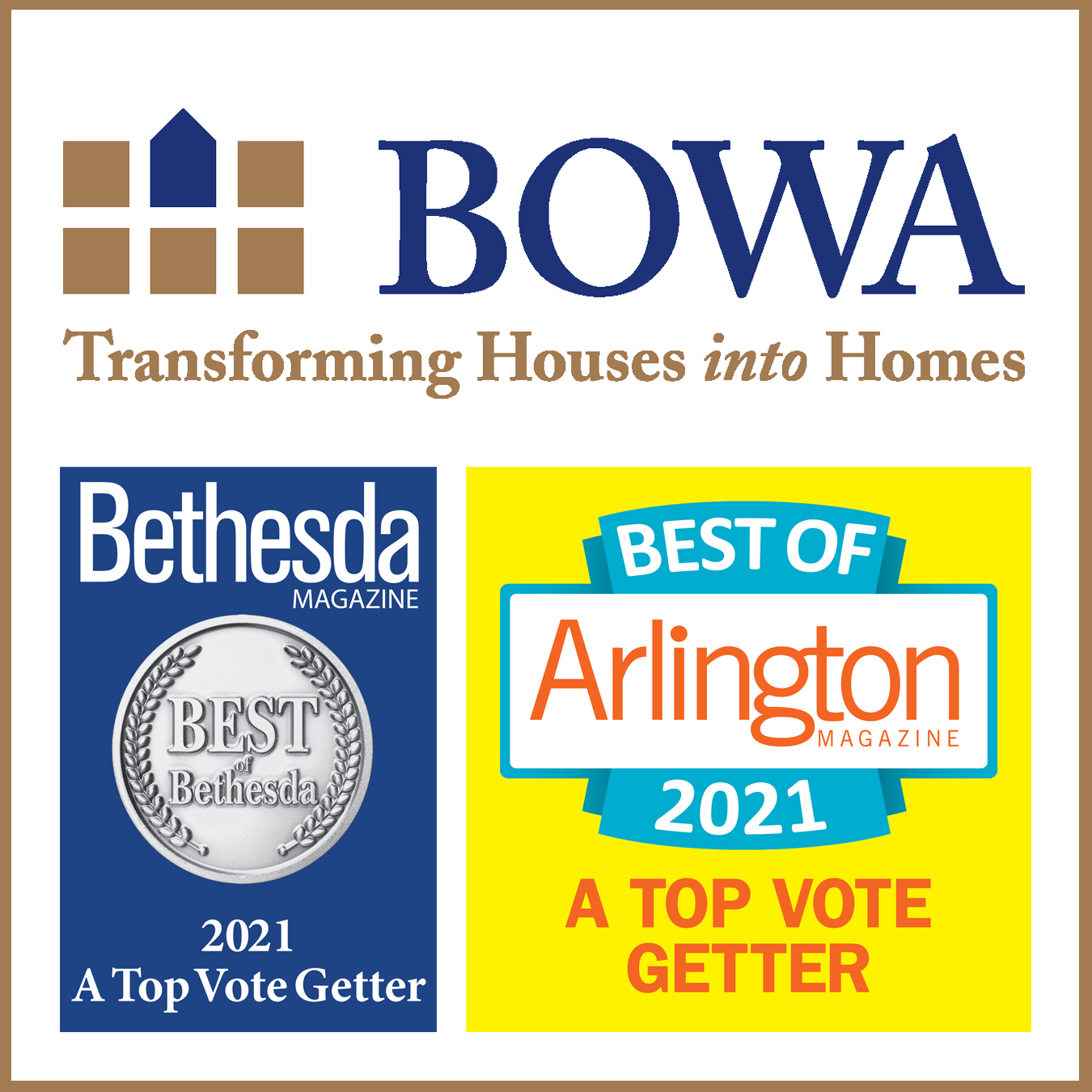 BOWA Best Builder in Bethesda and Arlington