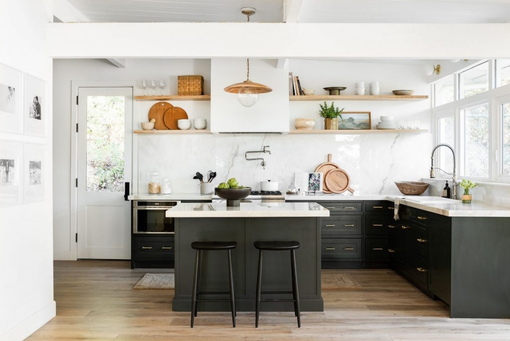 5 Design Trends for 2021 - Green Kitchen Cabinets Courtesy of Netflix