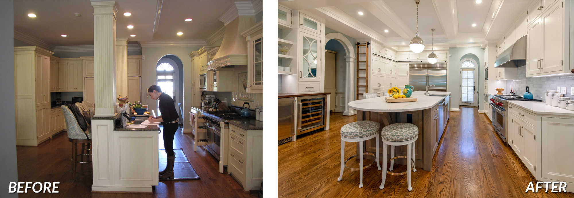 BOWA Design Design Build - Chevy Chase Kitchen Renovation Before & After