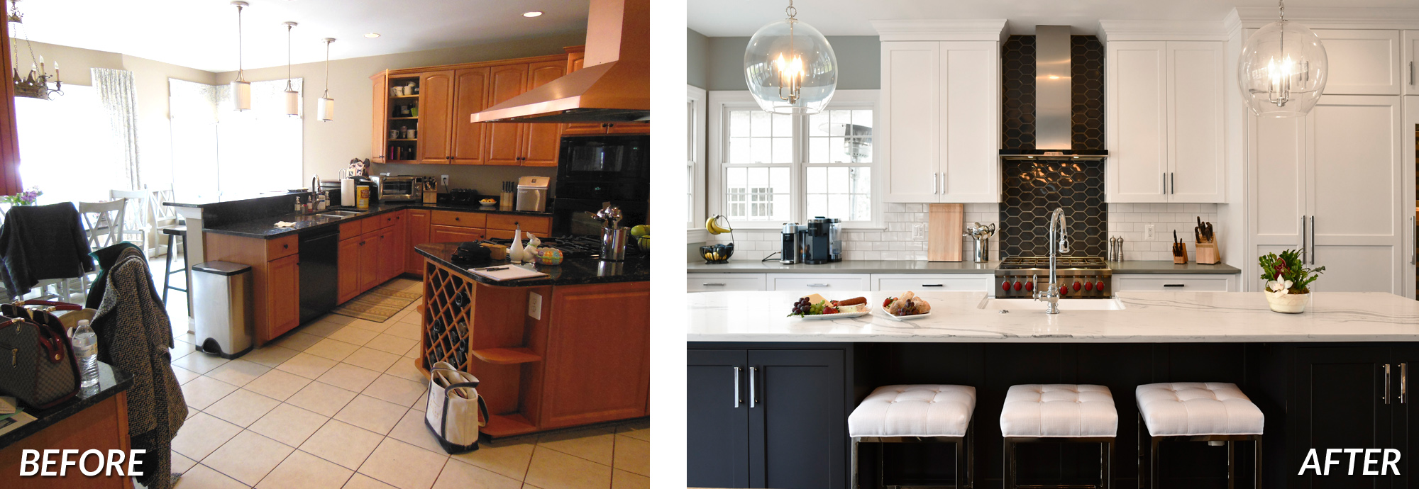 BOWA Design Build - Leesburg Kitchen Remodel Before & After
